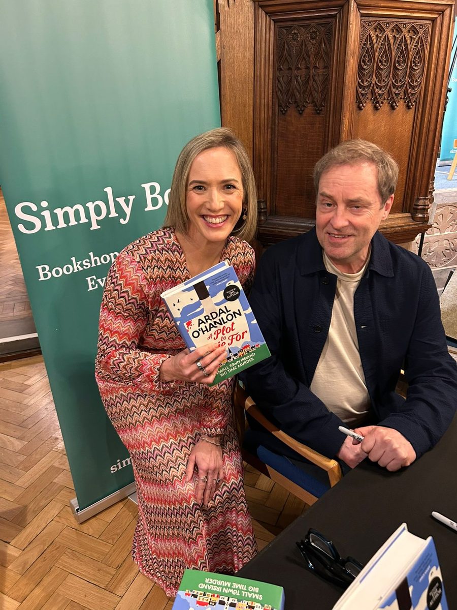 Kay with Ardal O'Hanlon