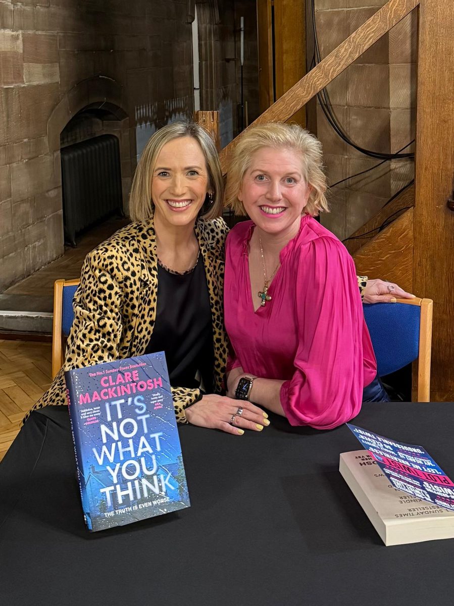 Kay with Clare Mackintosh